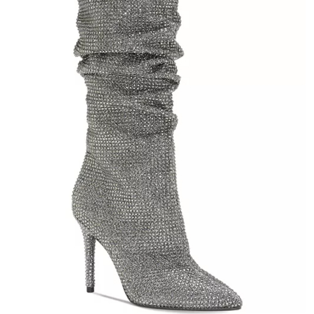 Rhinestone Slouch Boot 😍